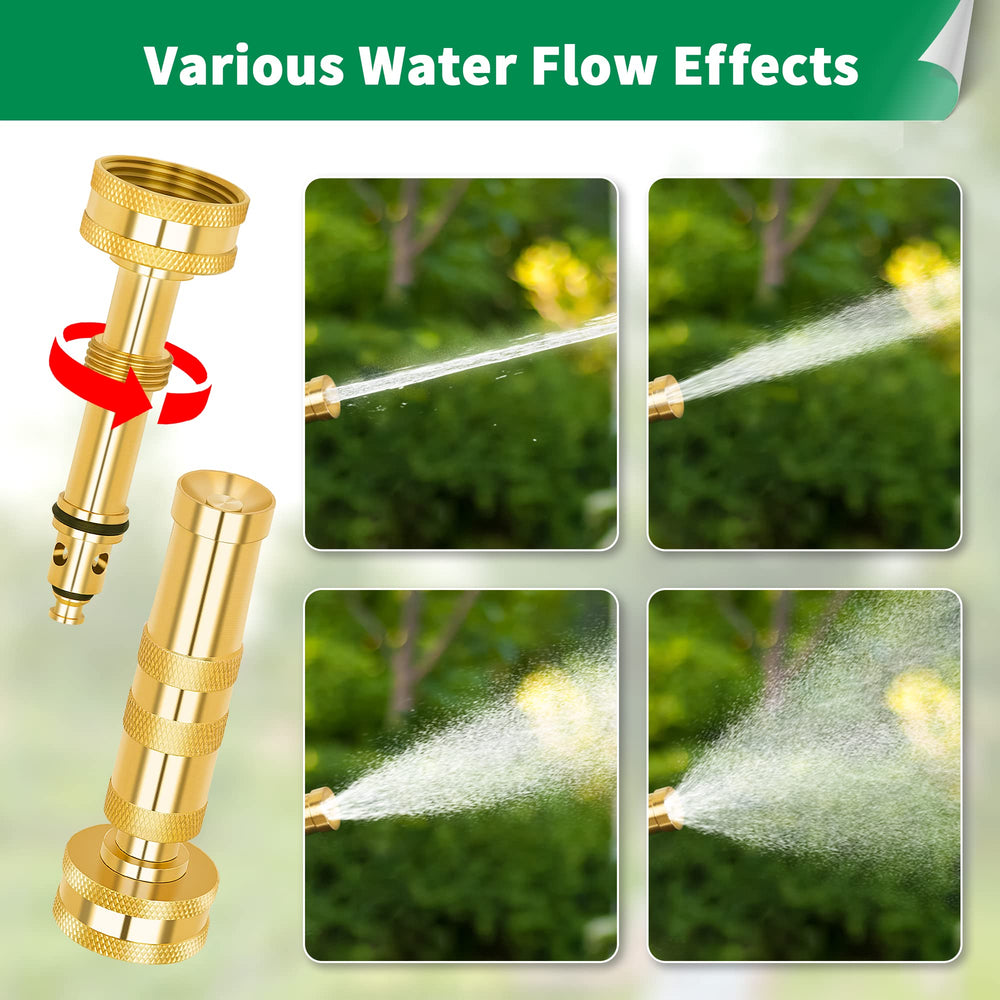 AUTOMAN Brass Hose Nozzle in action watering plants