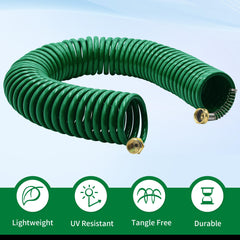 AUTOMAN coil hose coiled for easy storage