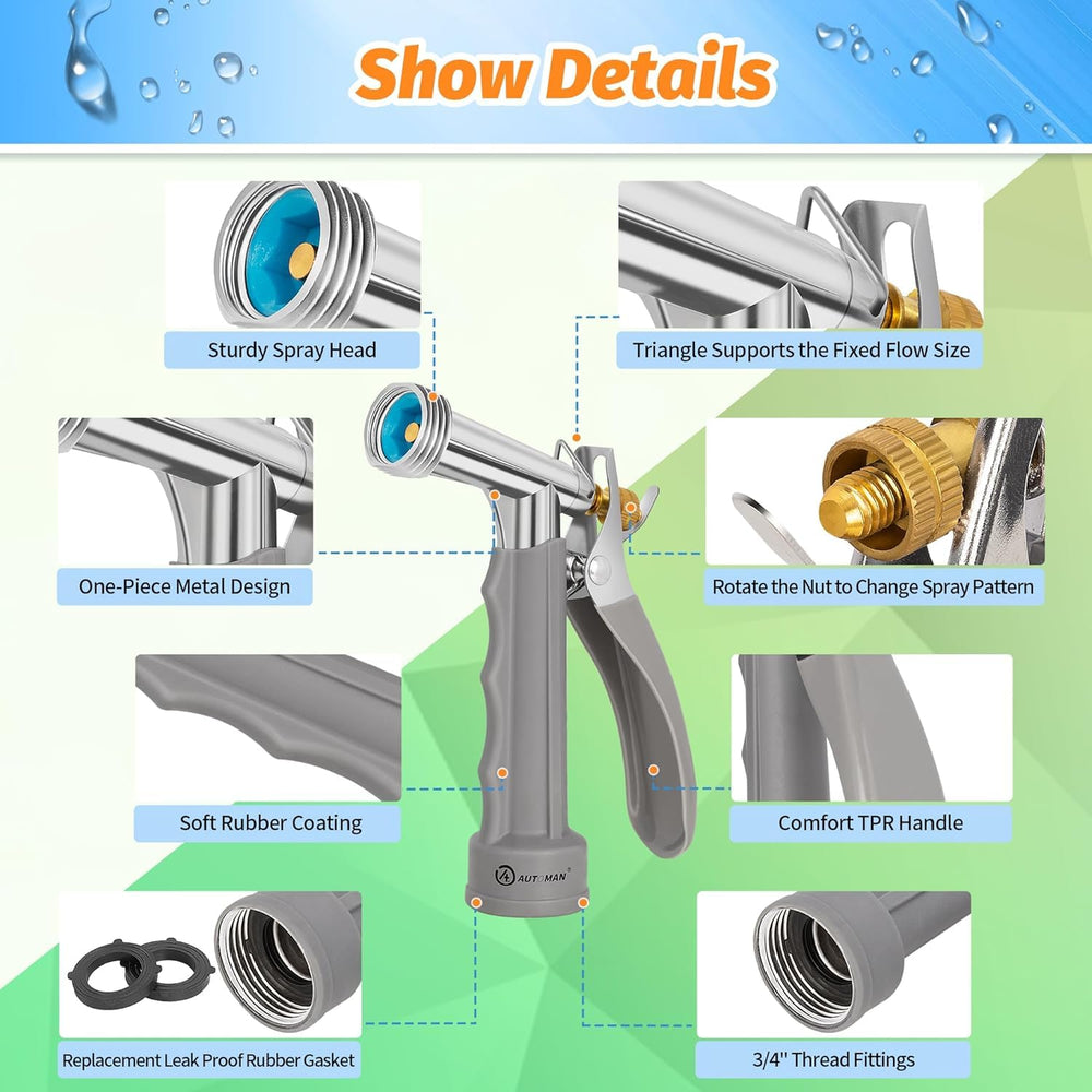 AUTOMAN four pack of garden hose nozzles in packaging