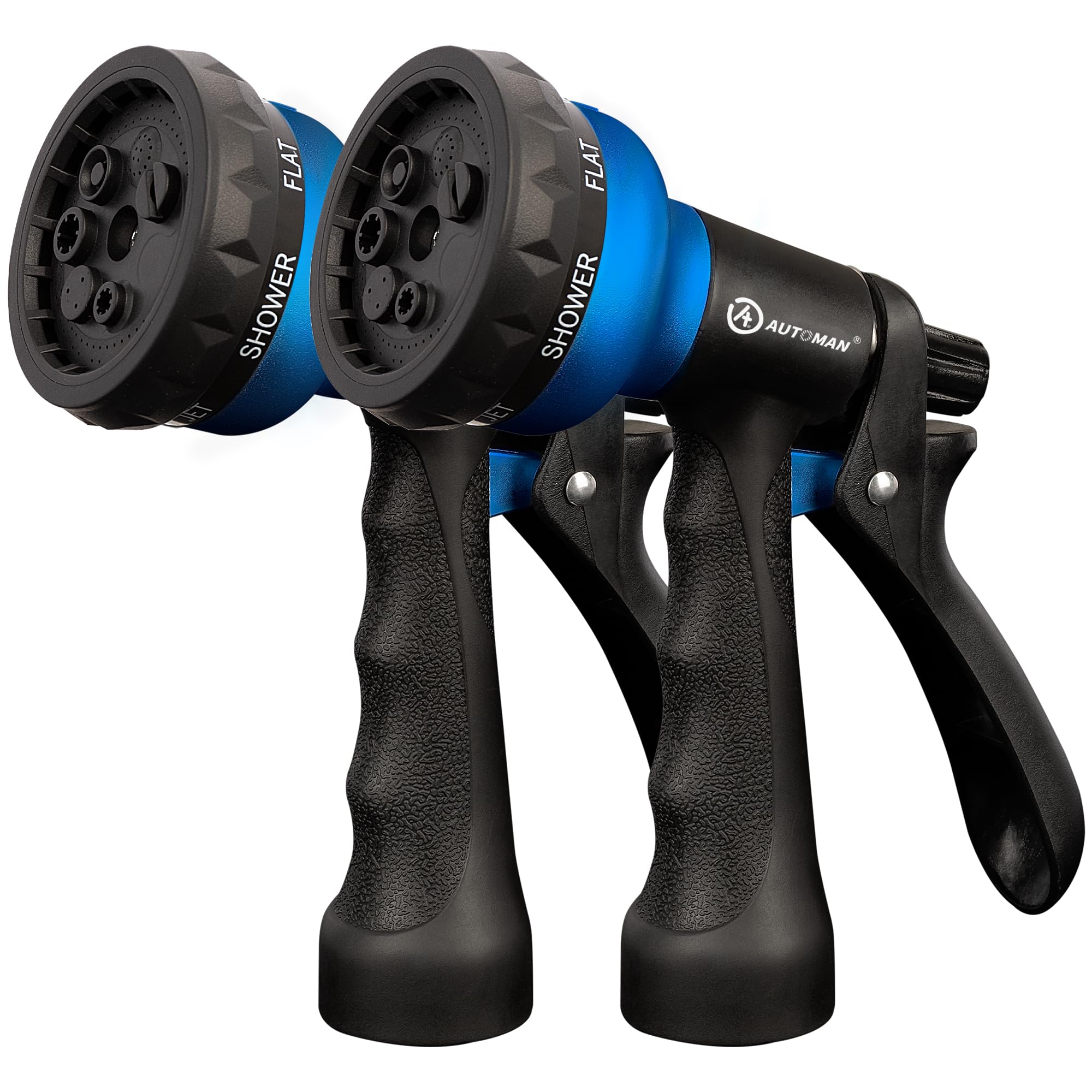 AUTOMAN Garden Hose Nozzle blue model front view