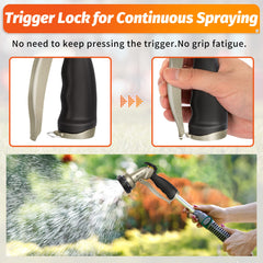 AUTOMAN Garden Hose Nozzle close-up of rubberized bezel