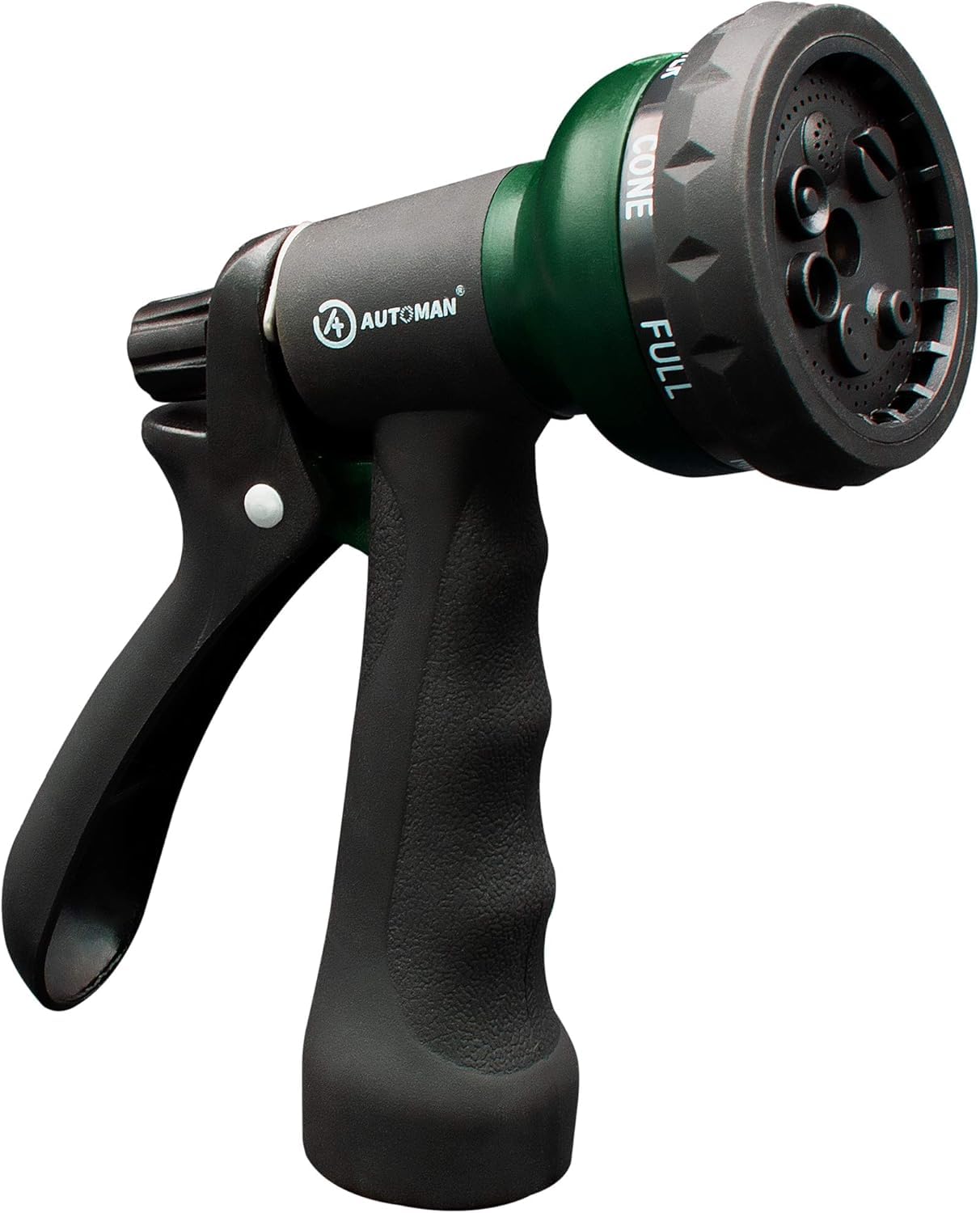 AUTOMAN Garden Hose Nozzle dark green front view