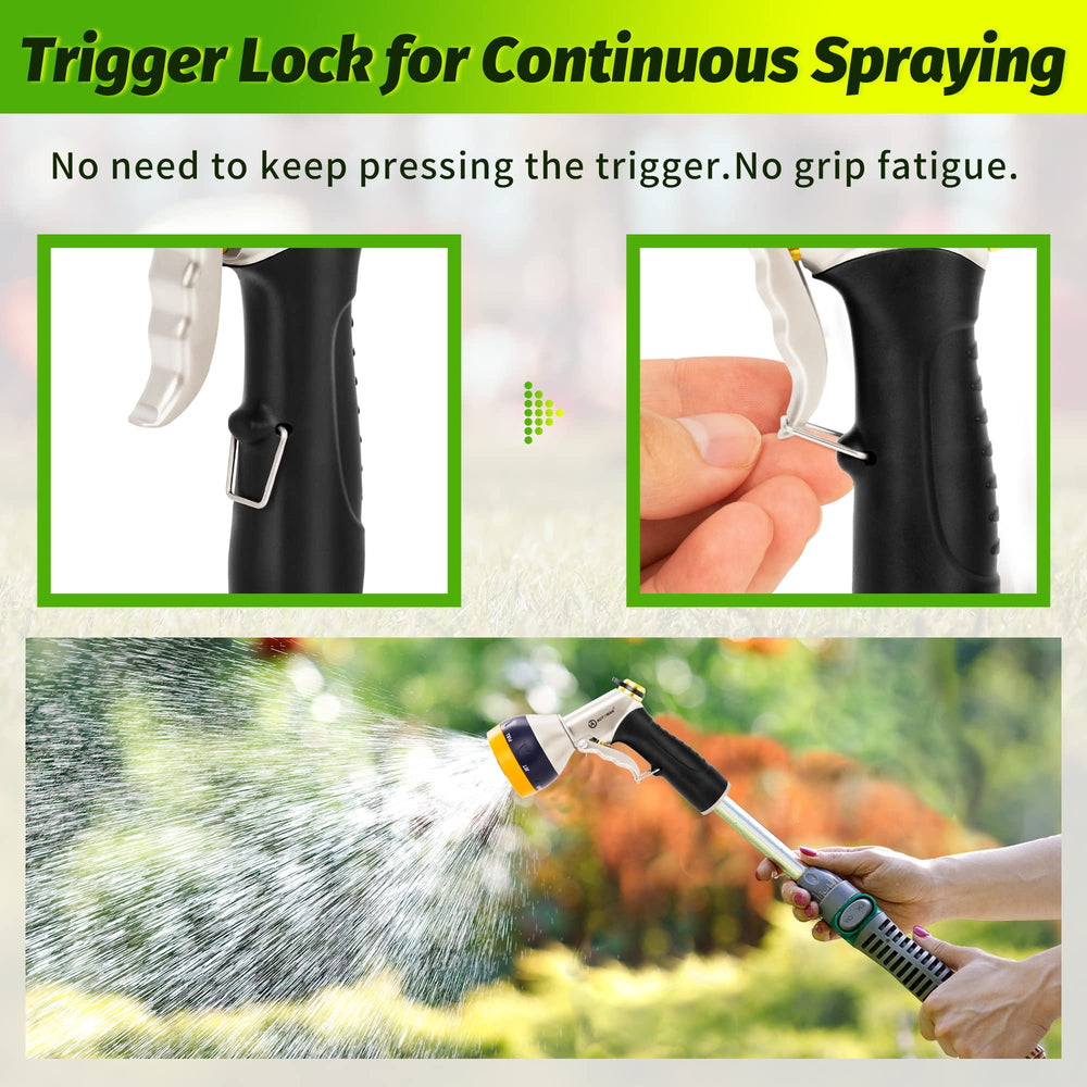 AUTOMAN garden hose nozzle ergonomic handle close-up