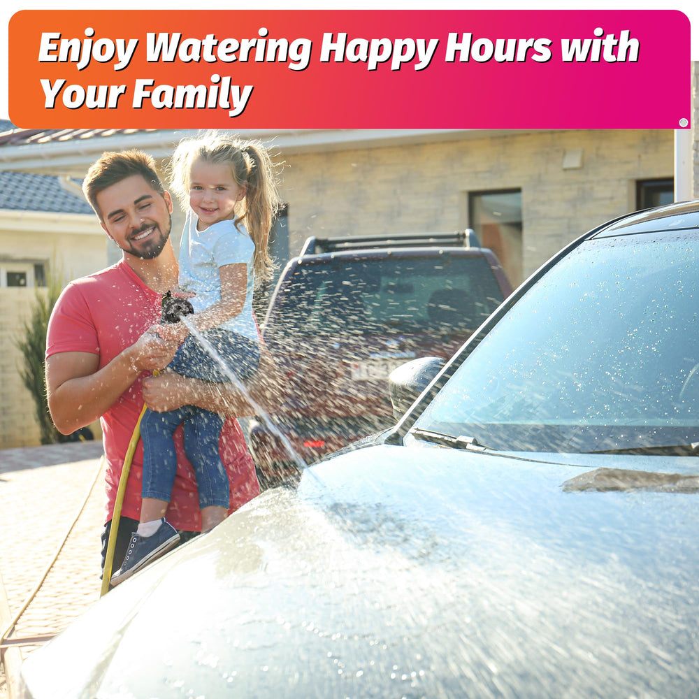 AUTOMAN Garden Hose Nozzle in action washing a car