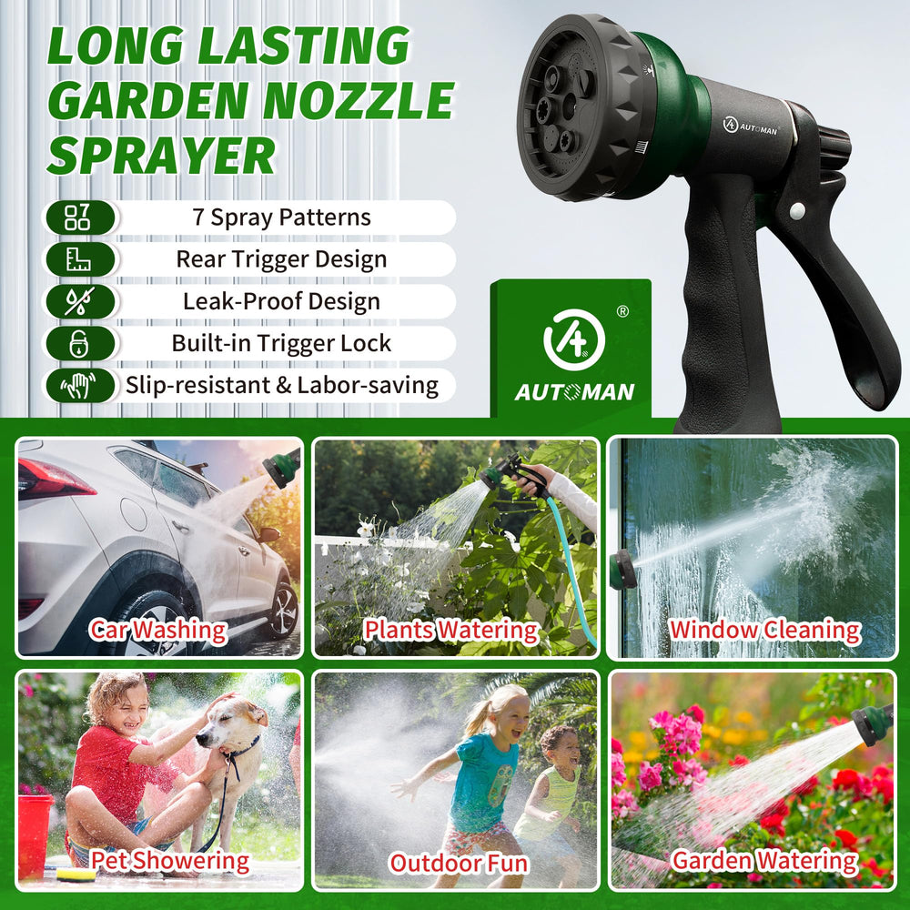 AUTOMAN Garden Hose Nozzle set displayed in packaging