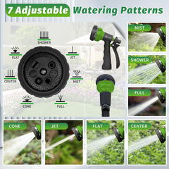AUTOMAN Garden Hose Nozzle showing adjustable watering patterns