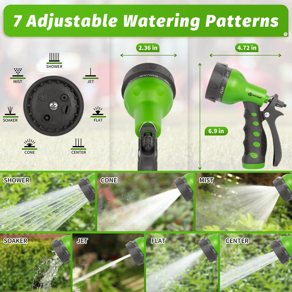 AUTOMAN Garden Hose Nozzle side view showcasing ergonomic grip