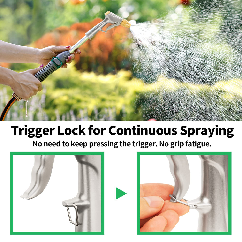 AUTOMAN Garden Hose Nozzle with rubber gasket and threaded connection