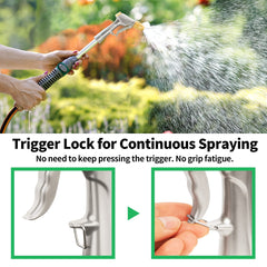 AUTOMAN Garden Hose Nozzle with rubber gasket and threaded connection