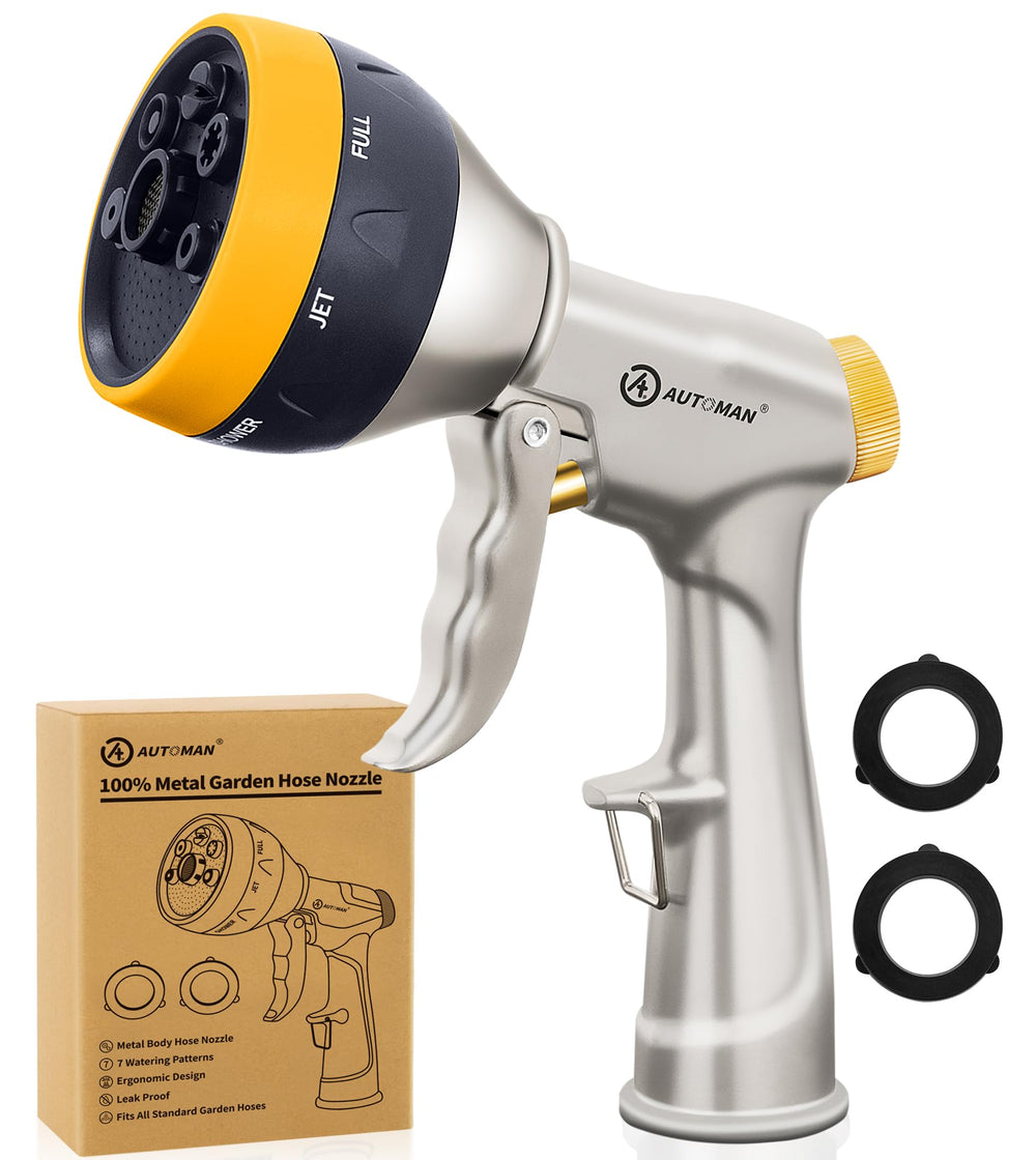 AUTOMAN garden nozzle metal construction front view
