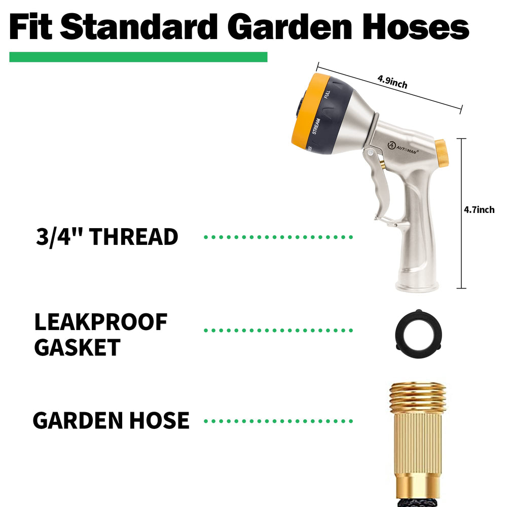 AUTOMAN garden nozzle packaging details