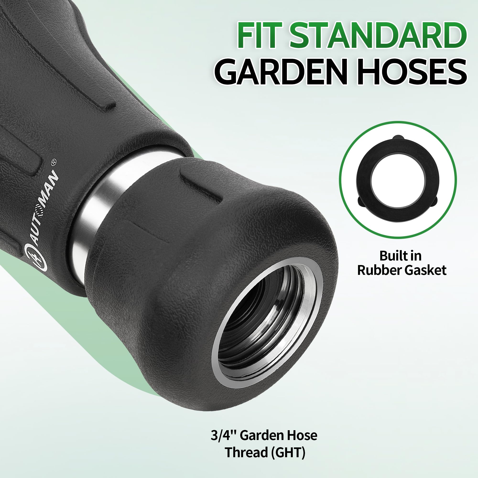 AUTOMAN nozzle in use watering plants