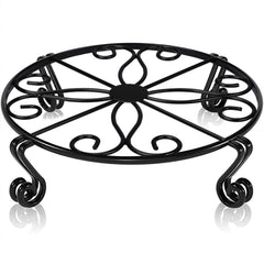 Autopromake 12-inch plant stand side view with black finish