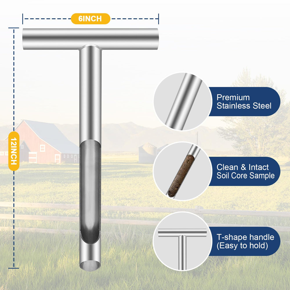 AUZEKER soil probe showing stainless steel construction
