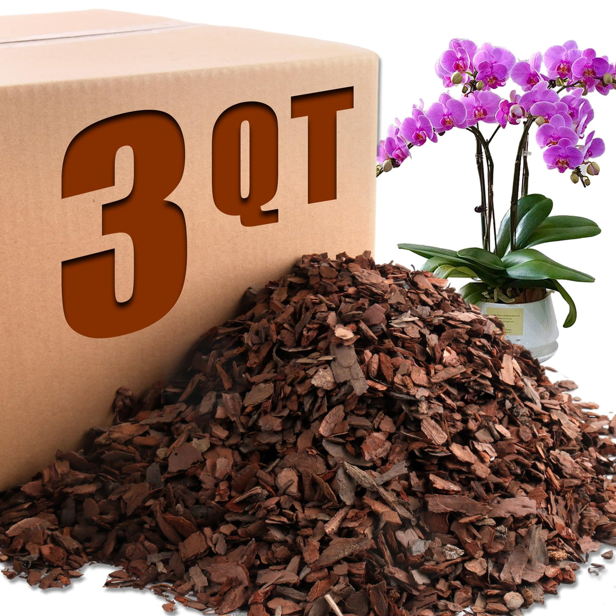 Avalution Orchid Potting Bark 3QT package front view