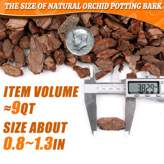 Avalution Orchid Potting Bark pouring into a pot