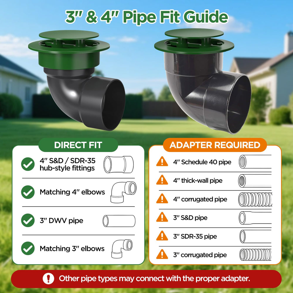 Avanhitch drainage emitter in garden installation