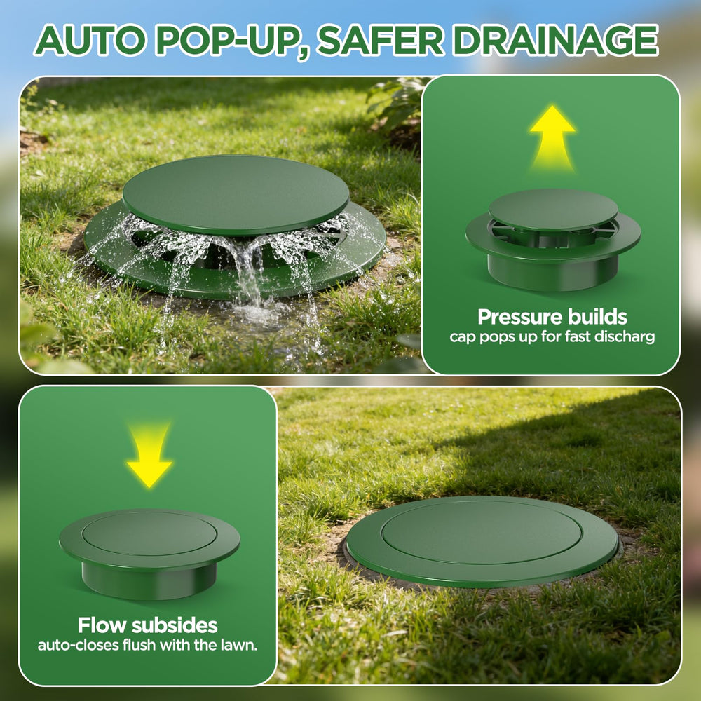 Avanhitch drainage emitter side view showing fitting