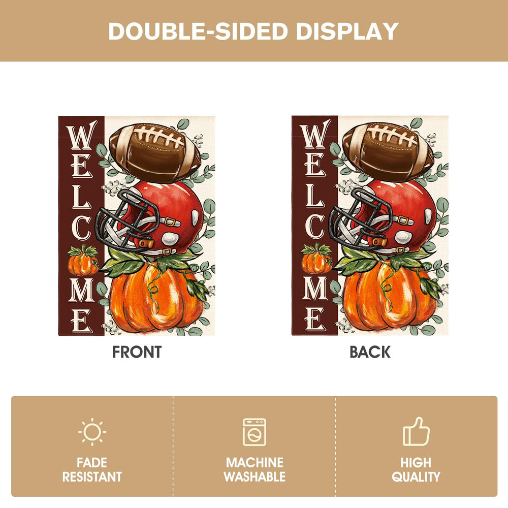 AVOIN colorlife Fall Football House Flag packaging