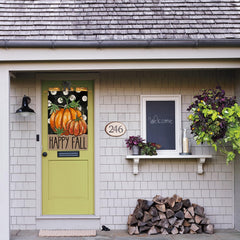 AVOIN colorlife flag displaying double-sided pumpkin design