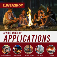 AWEASROY Fire Starter Squares in a backpack for hiking