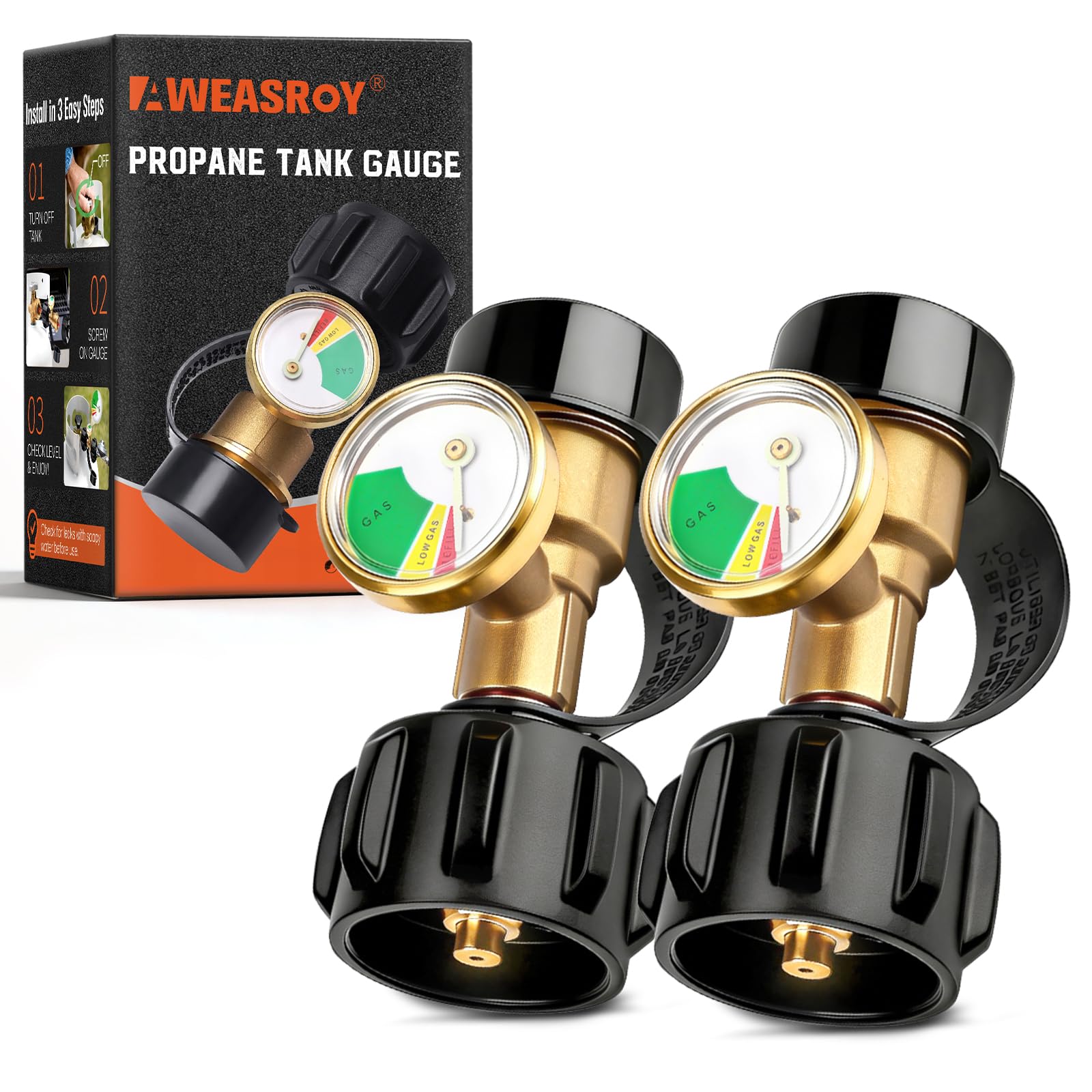 AWEASROY propane tank gauge level indicator front view