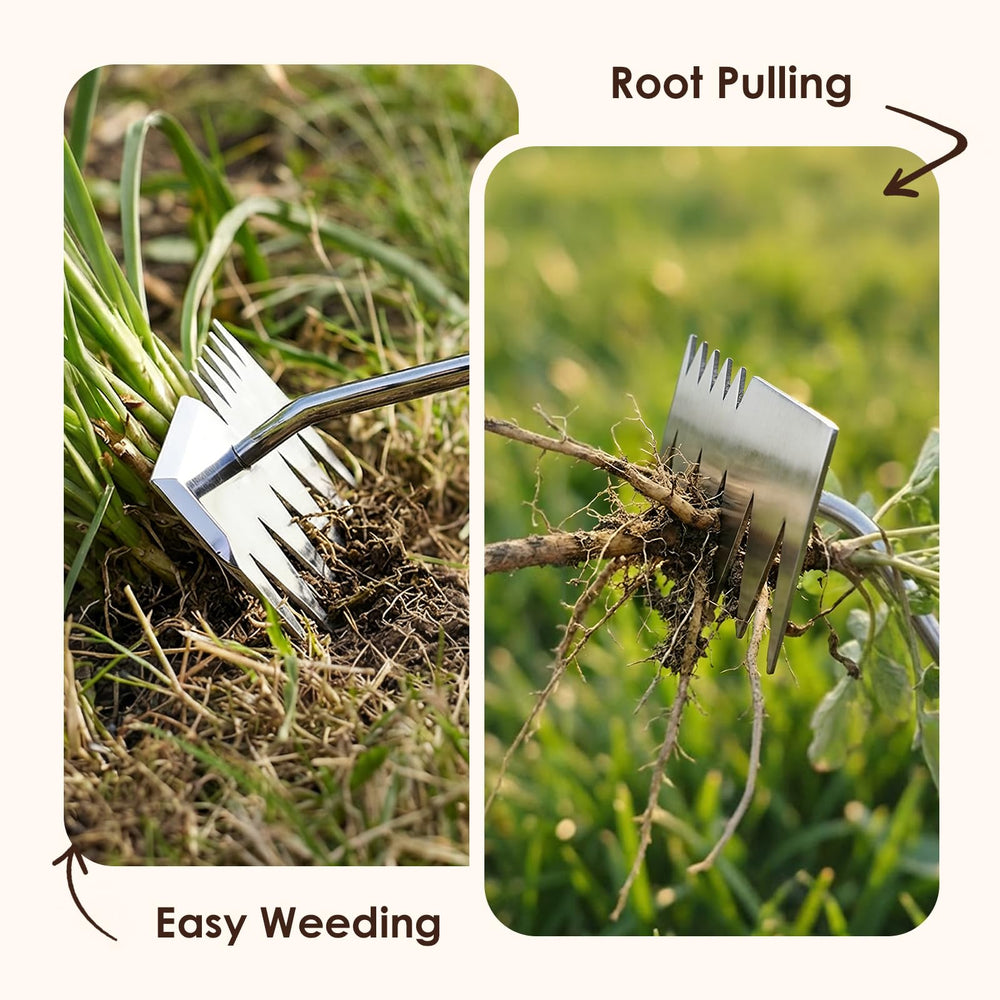 awrose Weed Puller Tool ergonomic handle close-up