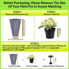 Axcoix Plant Riser with potted plants