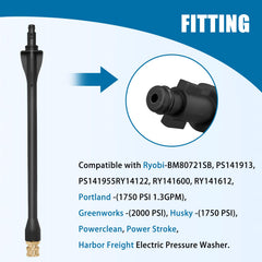 Axfvd pressure washer wand packaging including nozzles