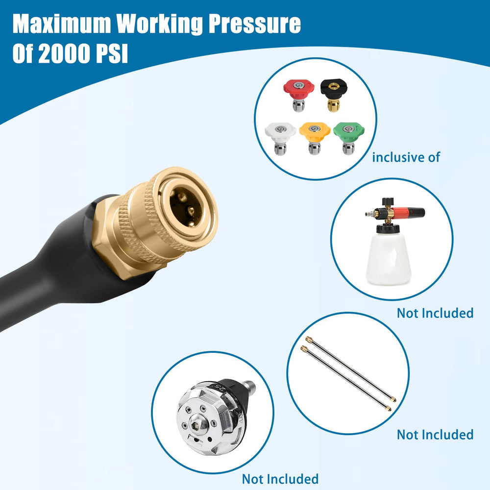 Axfvd pressure washer wand showing length and construction