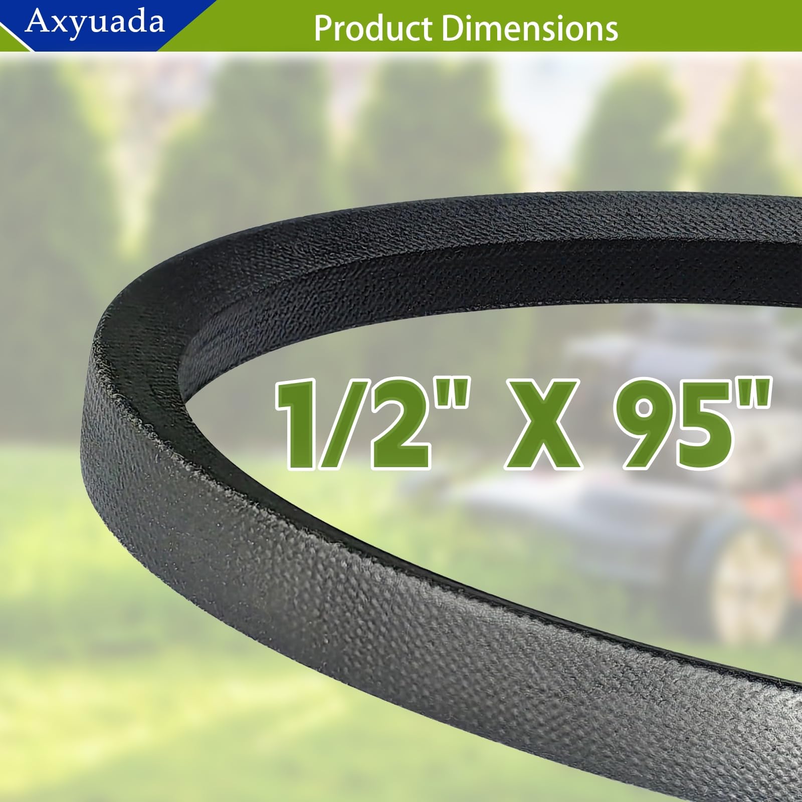 Axyuada Deck Belt 1/2 x 95 side view