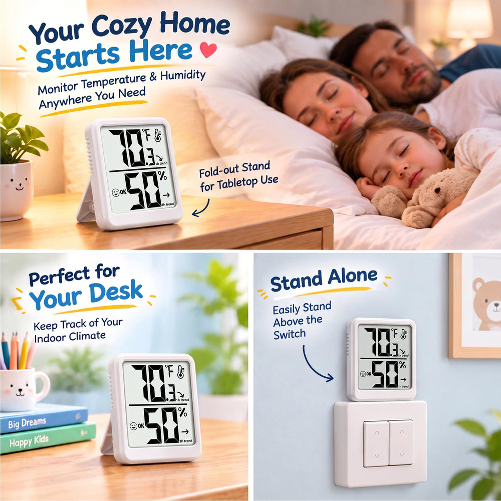 Ayawiss Digital Indoor Thermometer Hygrometer packaging