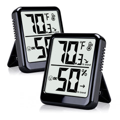 Ayawiss indoor thermometer hygrometer front view with clear display