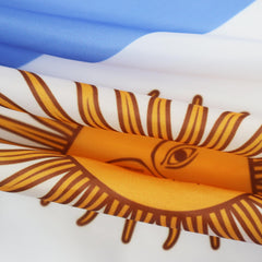 AZ FLAG Argentina Flag displayed outdoors in a garden