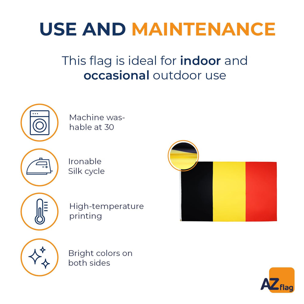 AZ FLAG Belgium Flag 5x8 ft folded with packaging