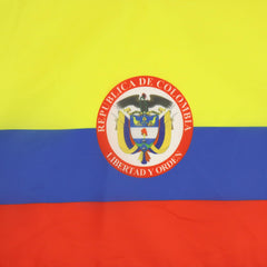 AZ FLAG Colombia Coat of Arms Flag showing reinforced edges