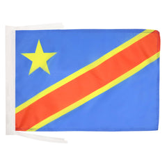AZ FLAG Democratic Republic of the Congo Flag front view with hanging cords