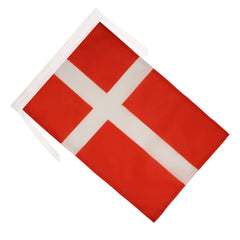 AZ FLAG Denmark Flag showing reinforced edges and hanging cords