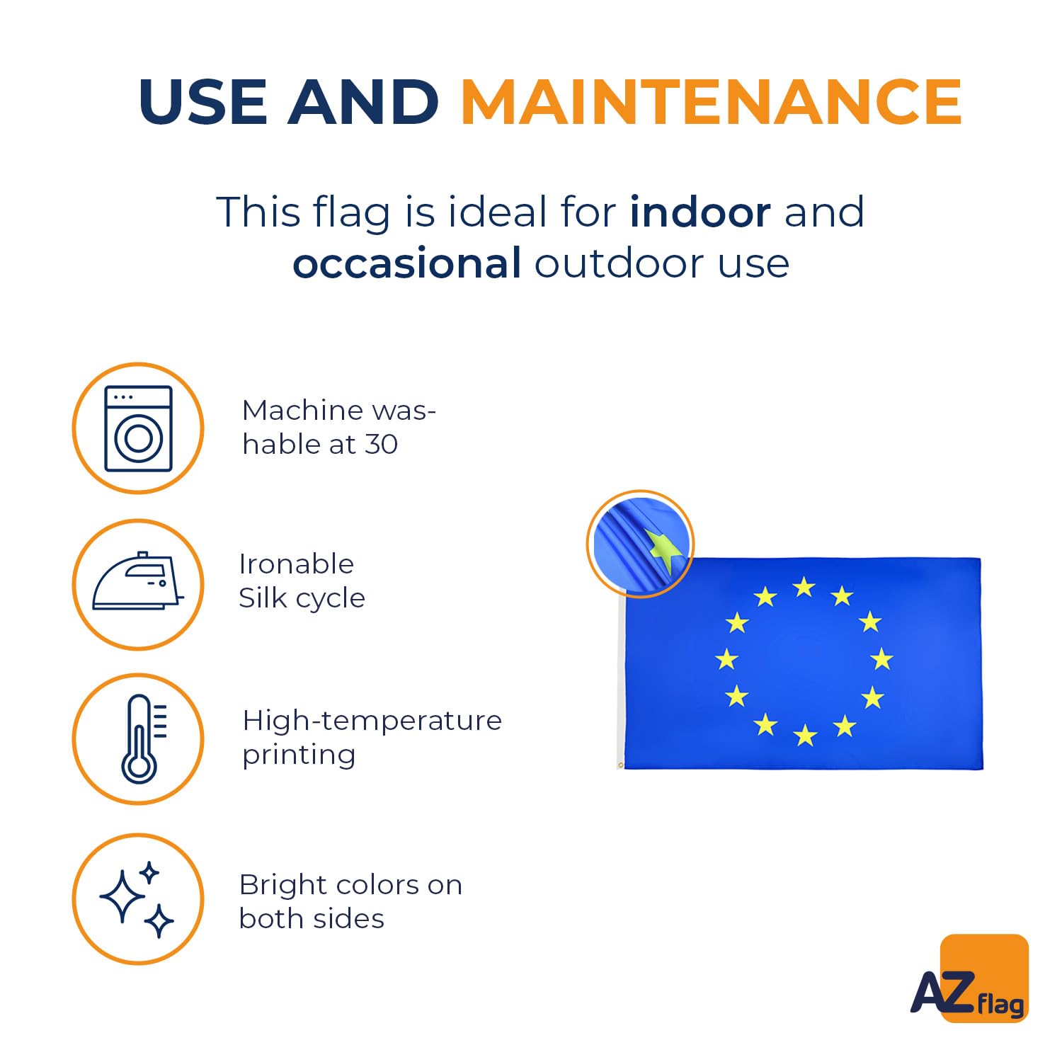 AZ FLAG Europe Flag hanging on a wall