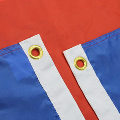 AZ FLAG France Flag 5x8 ft showing brass eyelets for hanging