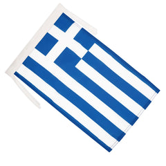 AZ FLAG Greece Flag 12x18 showing cords for hanging