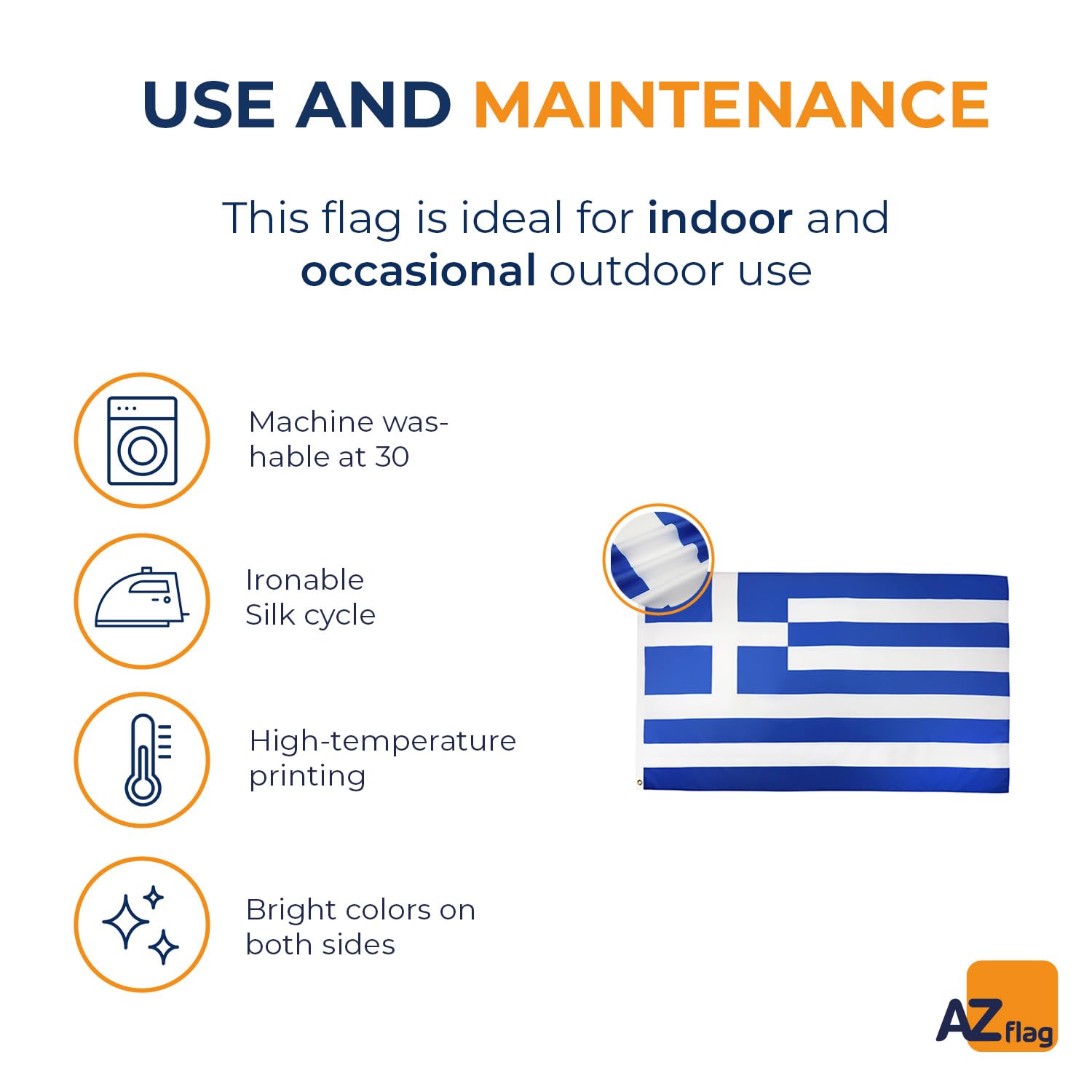 AZ FLAG Greece Flag folded for storage