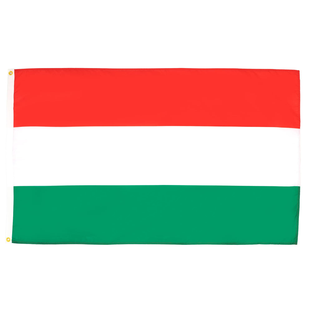 AZ FLAG Hungary Flag 5x8 ft front view with brass eyelets
