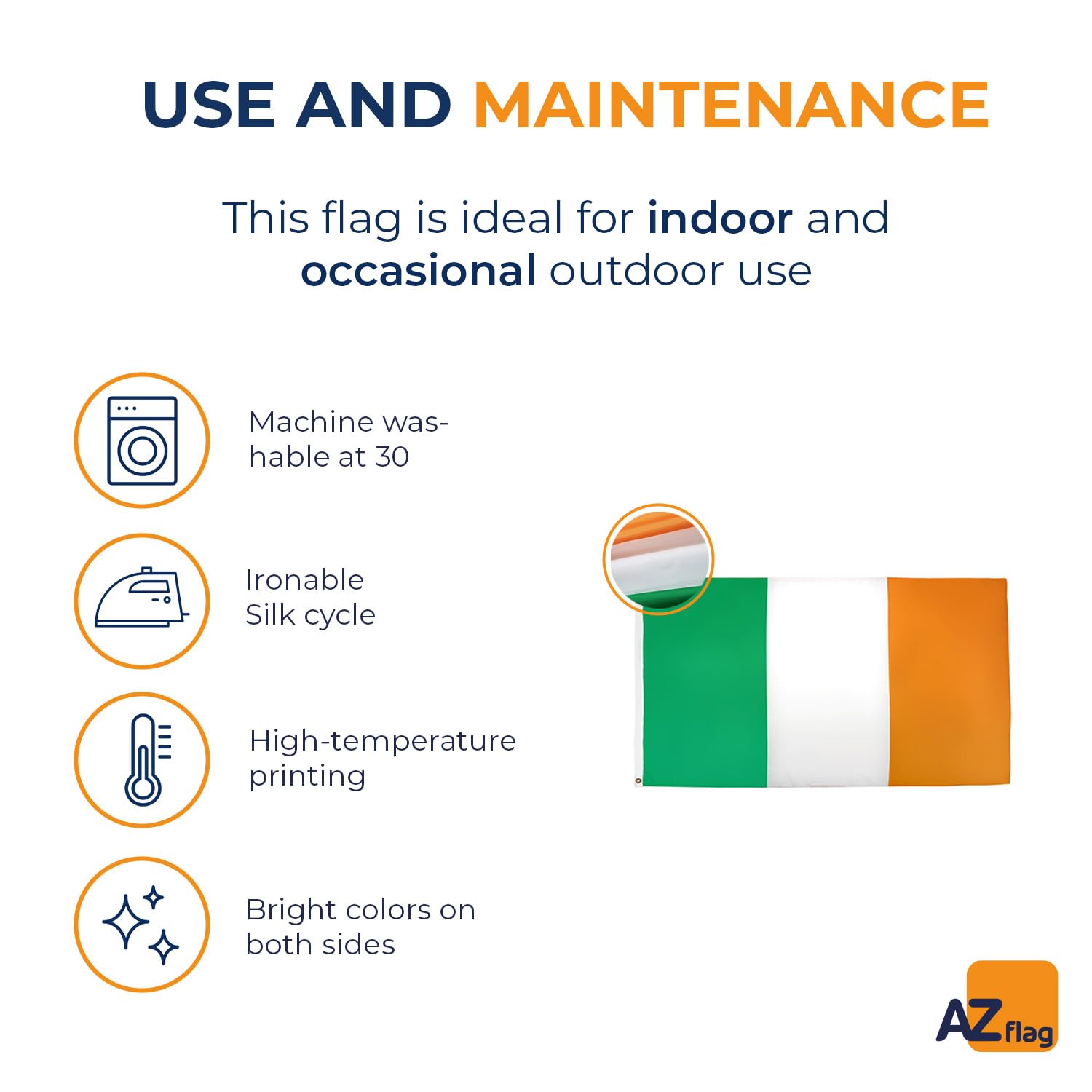 AZ FLAG Ireland Flag folded for storage