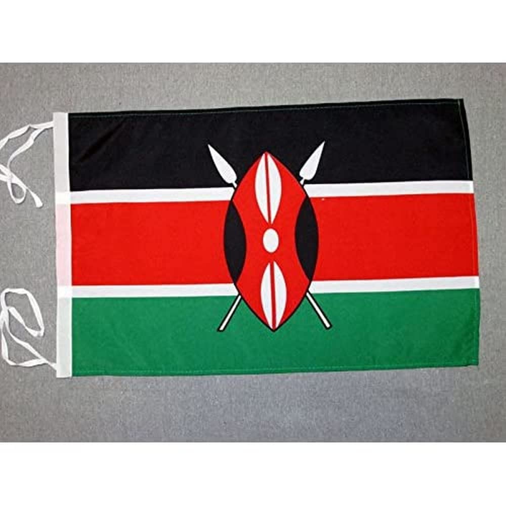 AZ FLAG Kenya Flag showing reinforced edges and seams