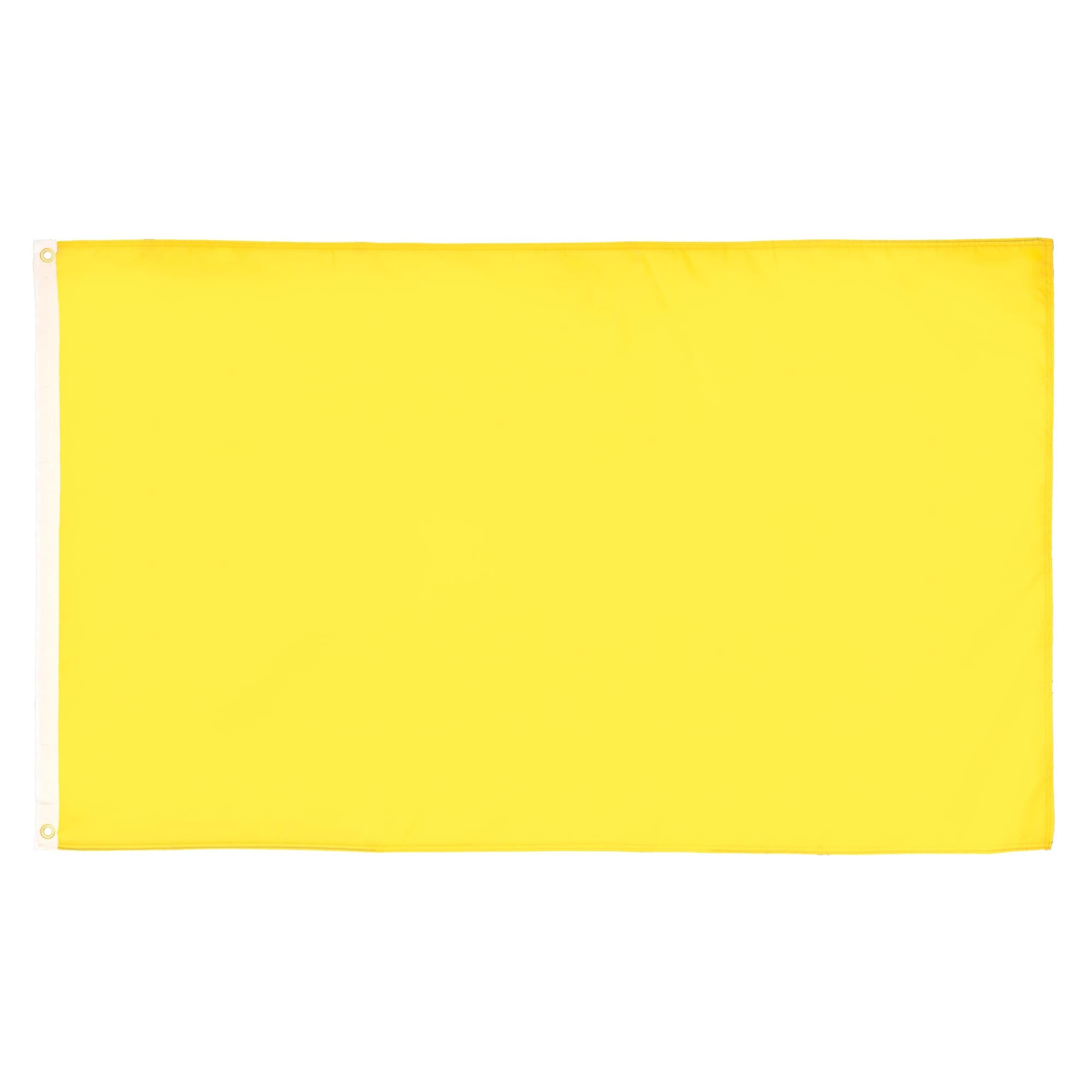 AZ FLAG Plain Yellow Flag 5x8 ft front view
