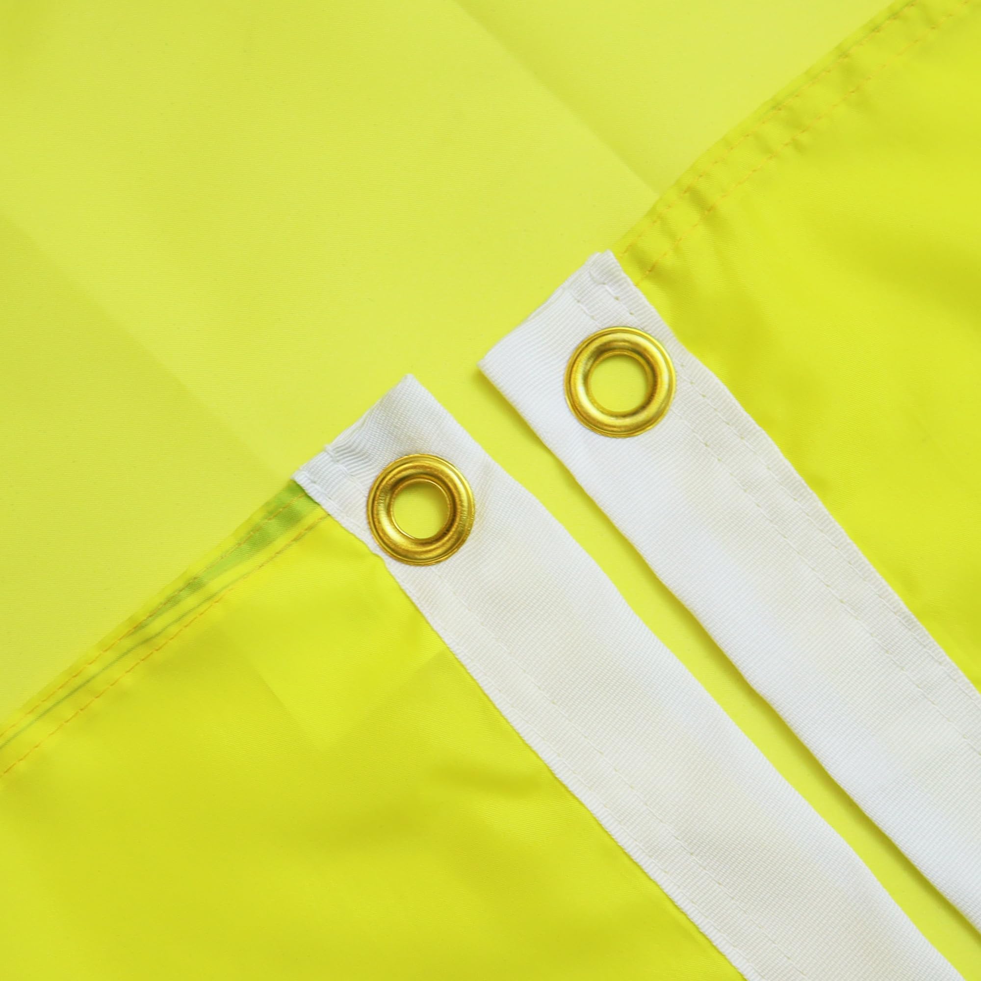 AZ FLAG Plain Yellow Flag grommet detail close-up