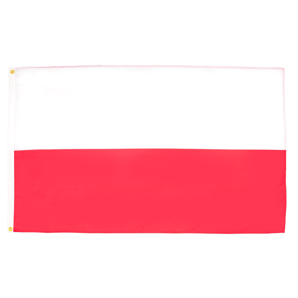 AZ FLAG Poland Flag 5x8 ft front view with grommets