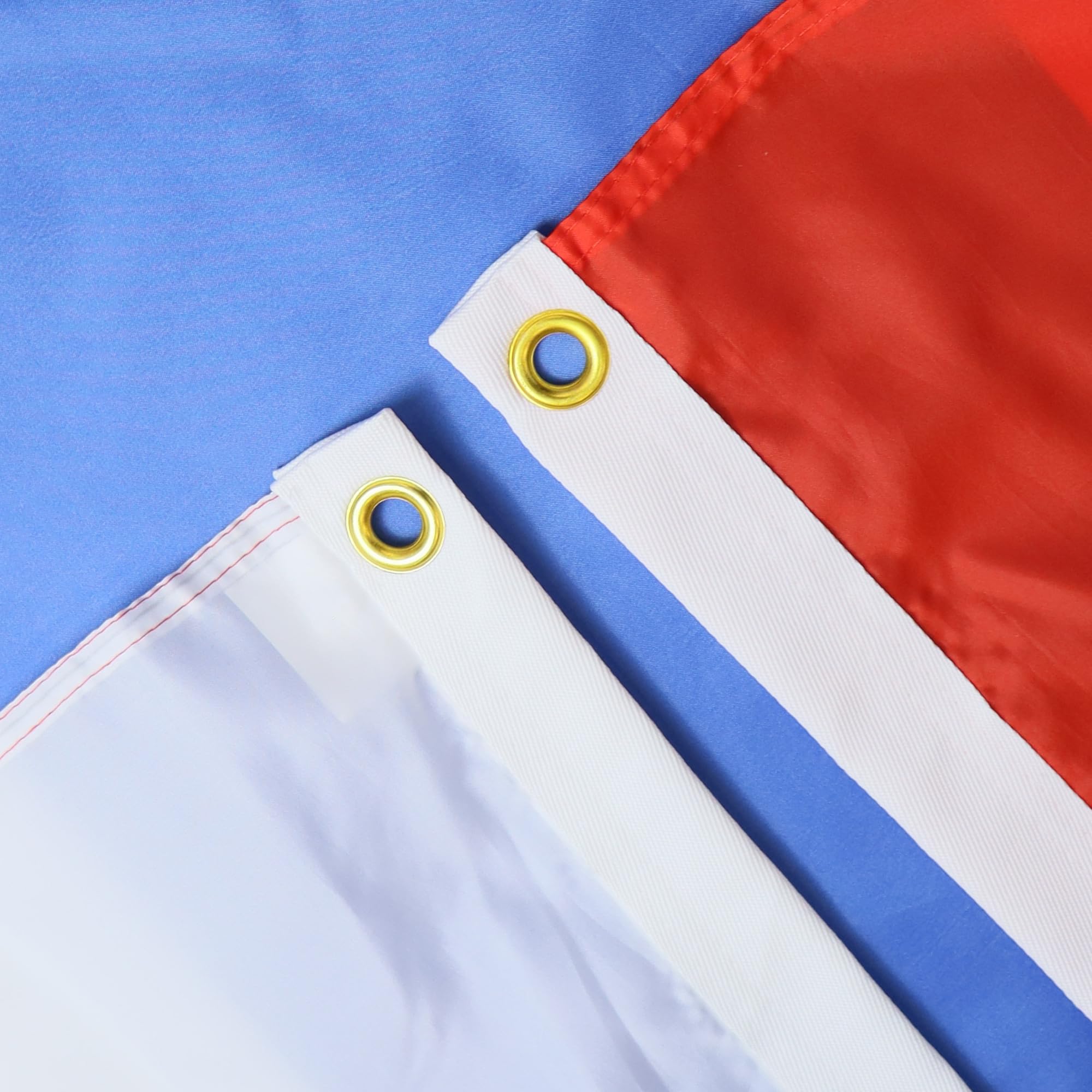 AZ FLAG Russia Flag 5x8 ft showing brass grommets for easy hanging