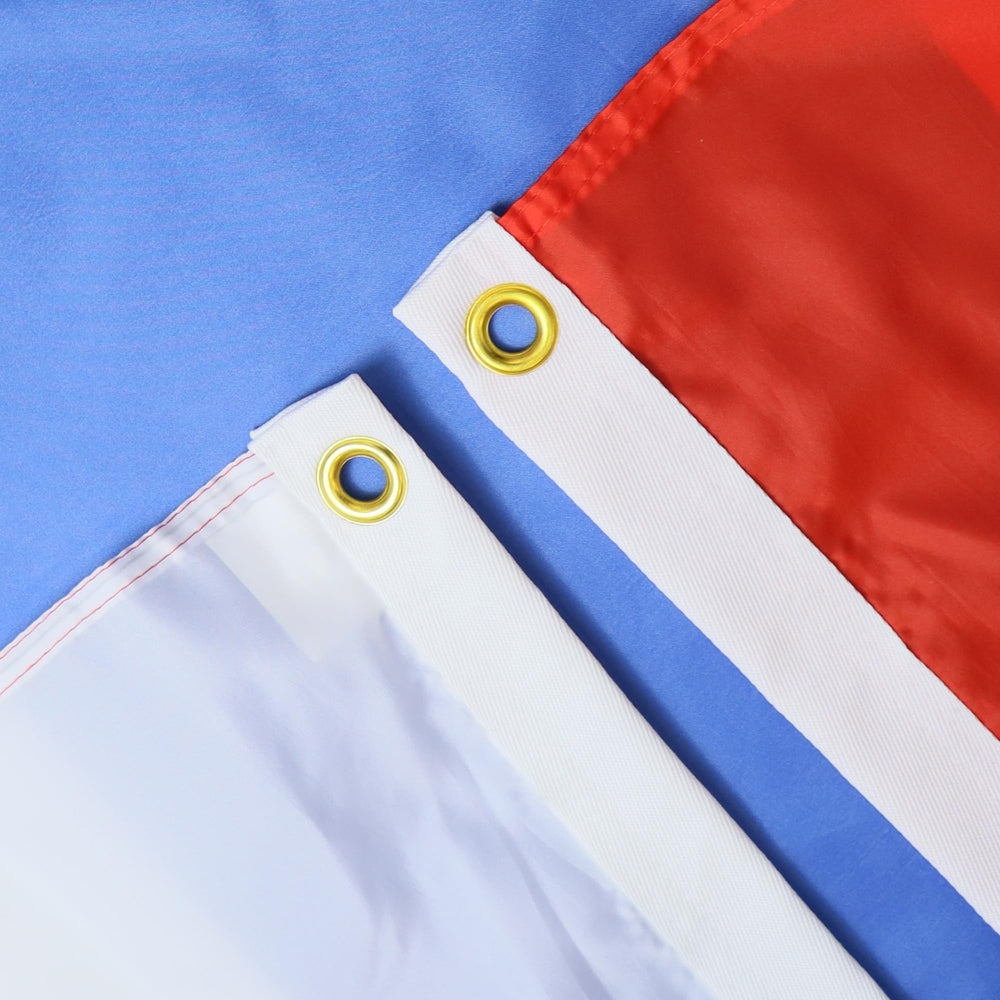 AZ FLAG Russia Flag 5x8 ft showing brass grommets for easy hanging
